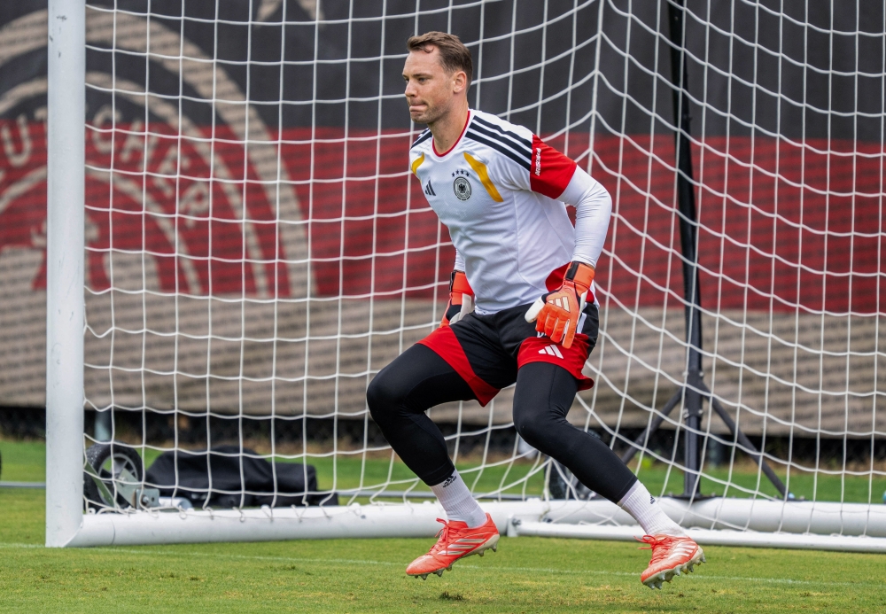  
Germany's Neuer during training. — Reuters  
