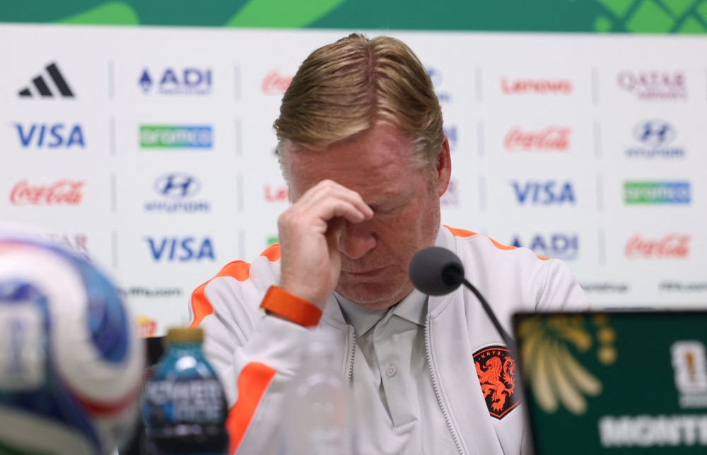 Netherlands' head coach Koeman. — AFP 