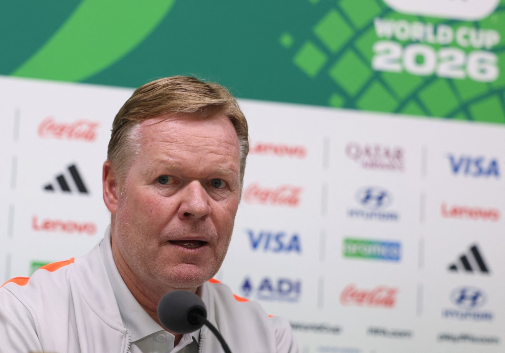 Netherlands' head coach Koeman. — AFP  