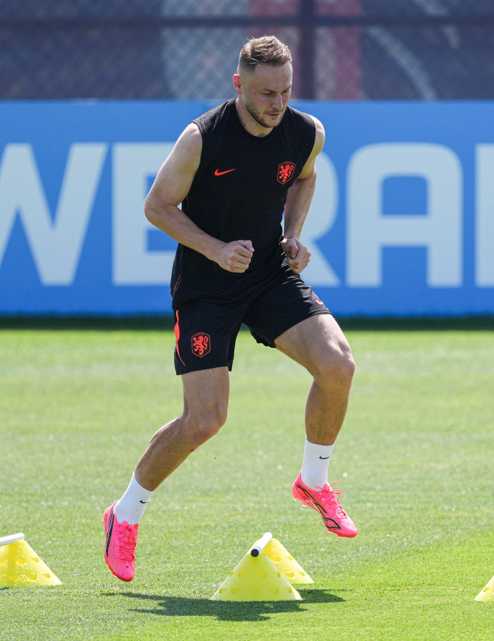  
Netherlands' Teun during training. — Reuters
