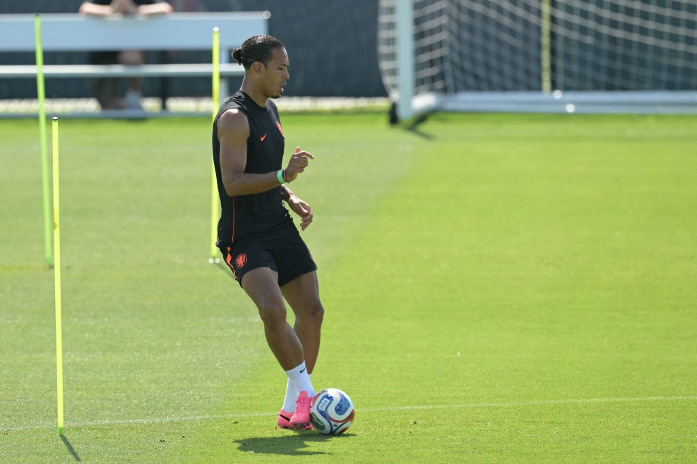 Netherlands' defender #04 Virgil van Dijk. — AFP