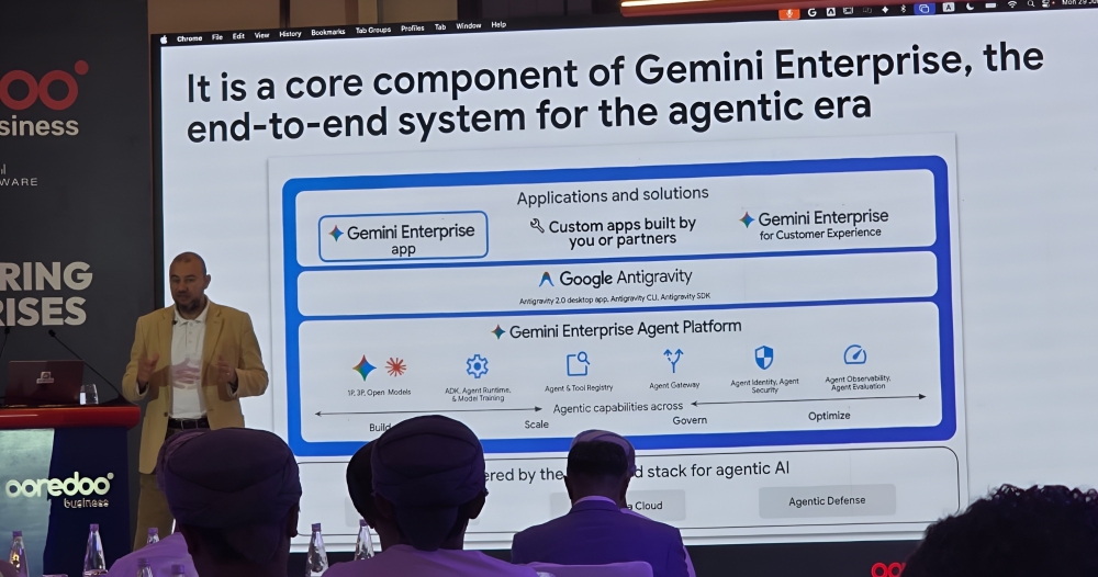 Diaa Eldin Ali, Senior Data and AI Customer Engineer at Google Cloud , speaks on multi-tiered architecture structured around the Gemini enterprise ecosystem.