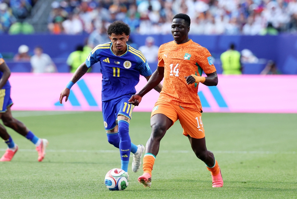 
Ivory Coast's Oumar Diakite. — Reuters 