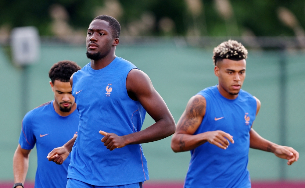  
France's Emery, Konate and Doue. — Reuters  