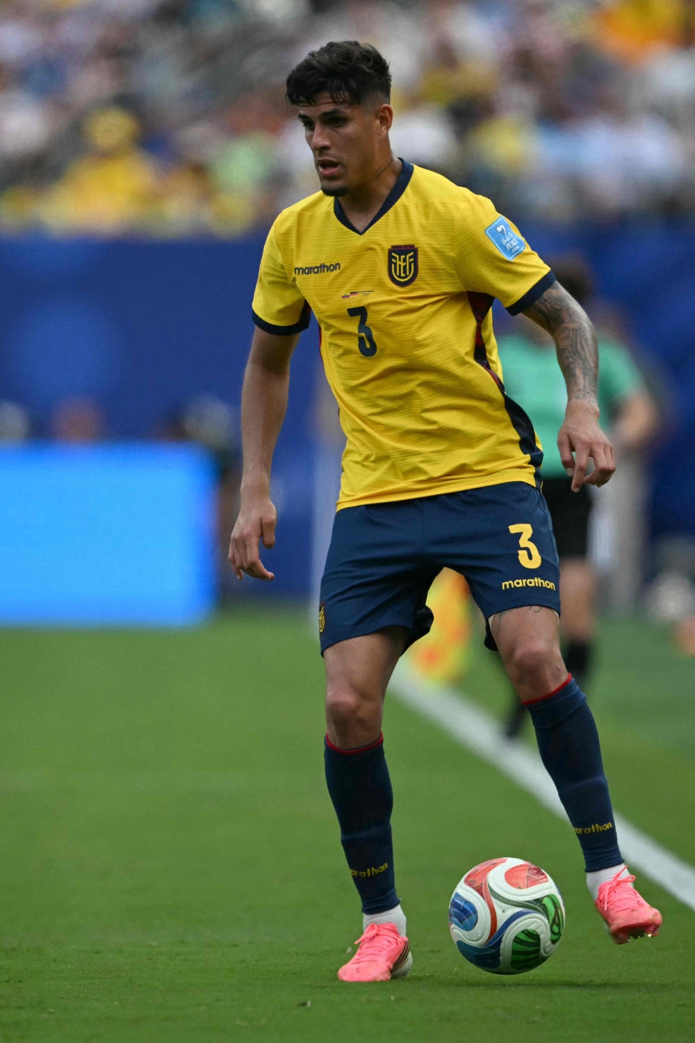 Ecuador's defender #03 Piero Hincapie. — AFP