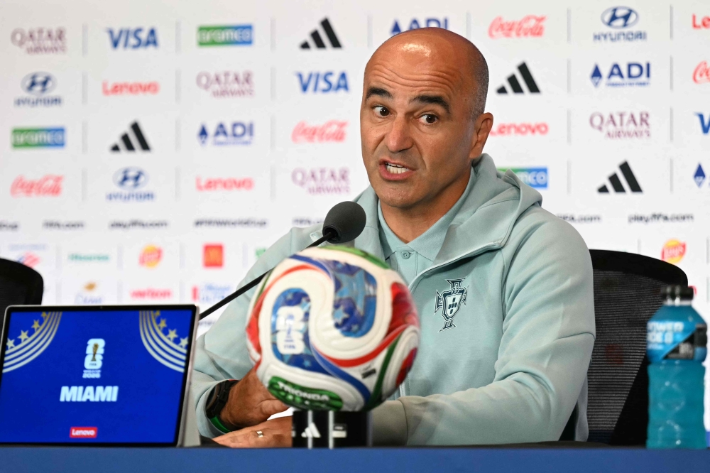 Portugal's Spanish head coach Roberto Martinez. — AFP