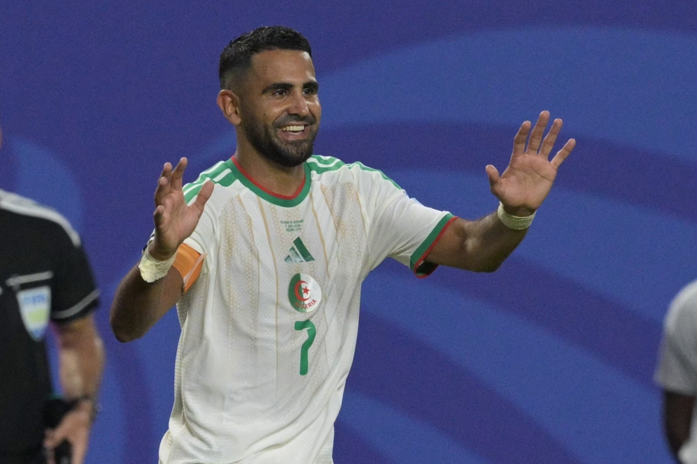 Algeria's forward #07 Riyad Mahrez . — AFP