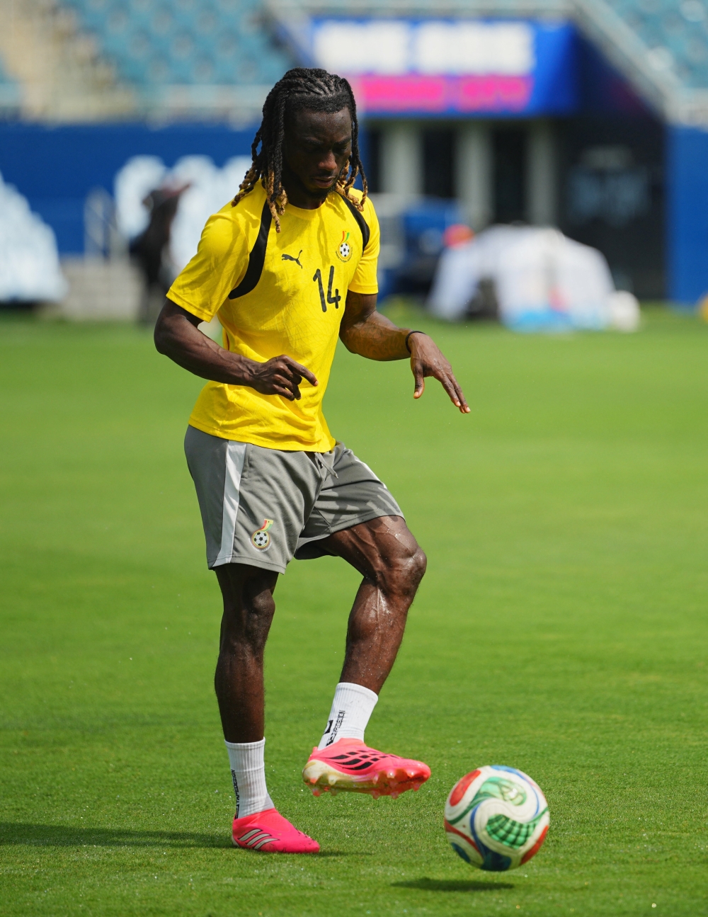  
Ghana's Gideon Mensah. — Reuters  