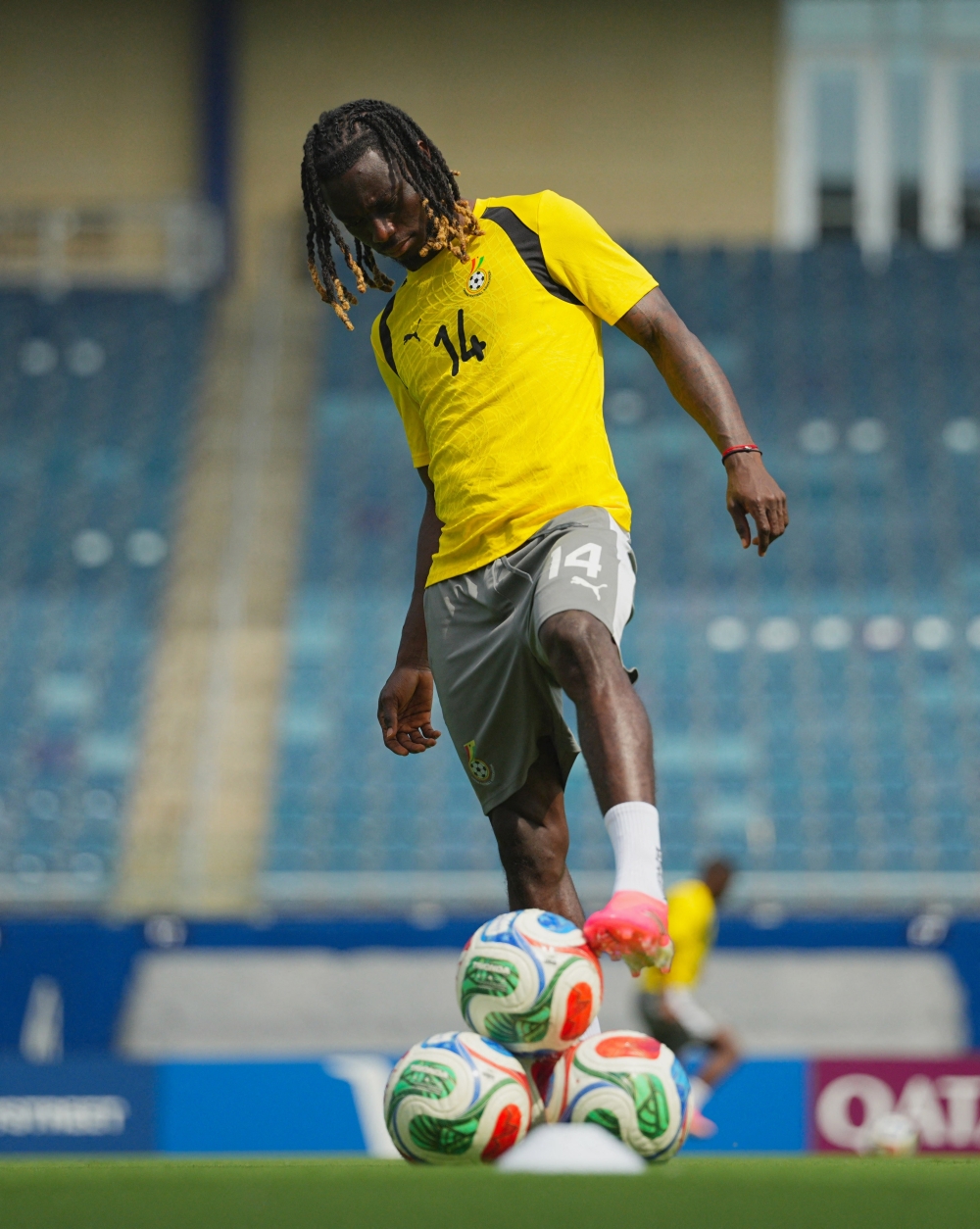  
Ghana's Gideon Mensah. — Reuters 