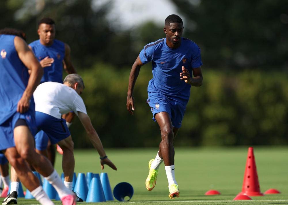France's forward #07 Ousmane Dembele. — AFP 