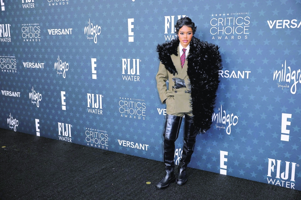 US actress and entertainer Teyana Taylor. — Reuters
