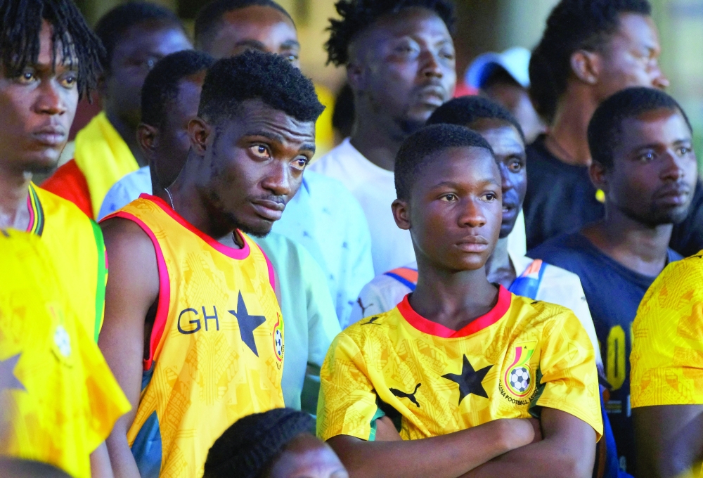  
Ghana fans After the match. — Reuters