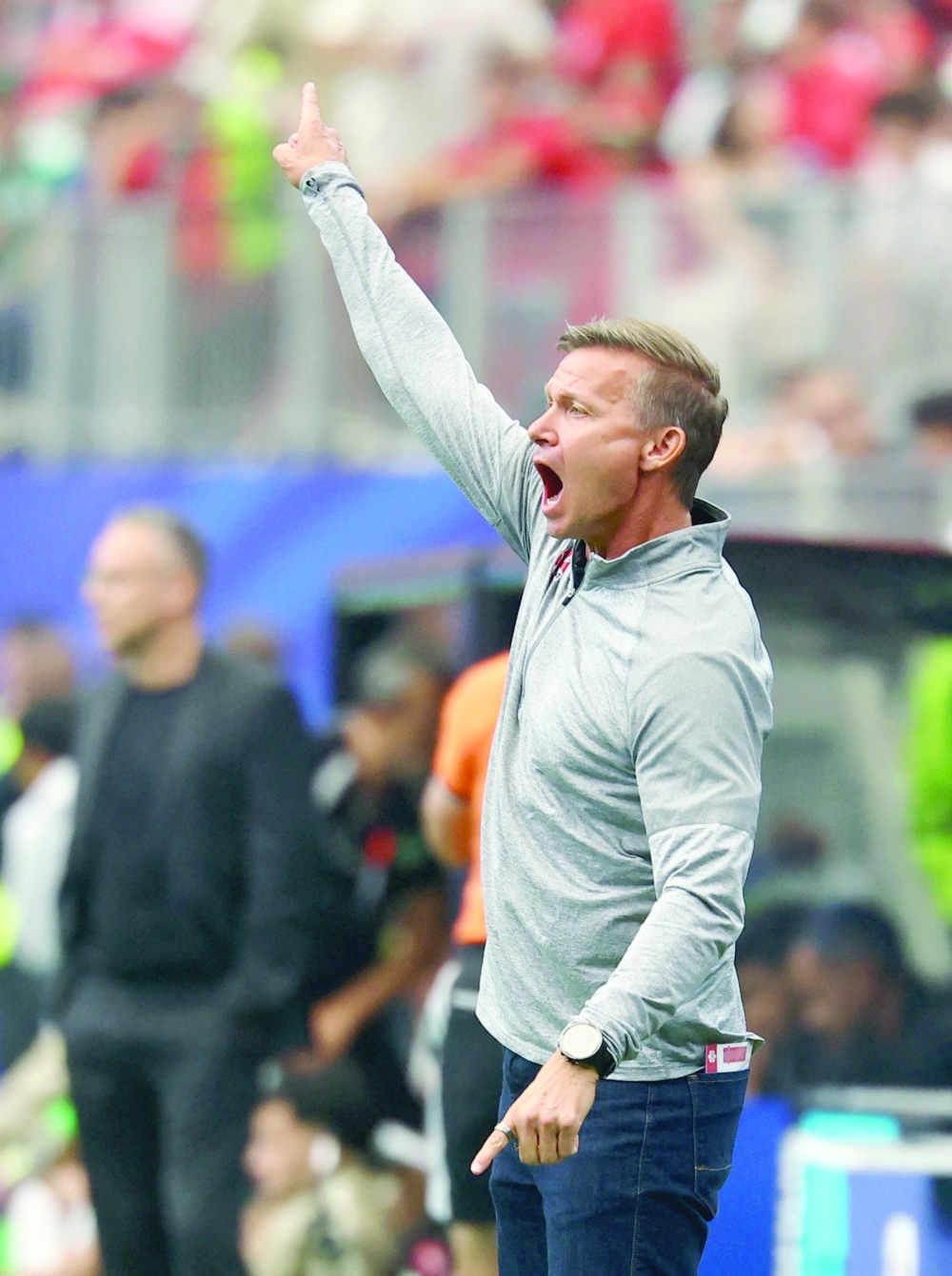  
Canada coach Jesse Marsch reacts. — Reuters
