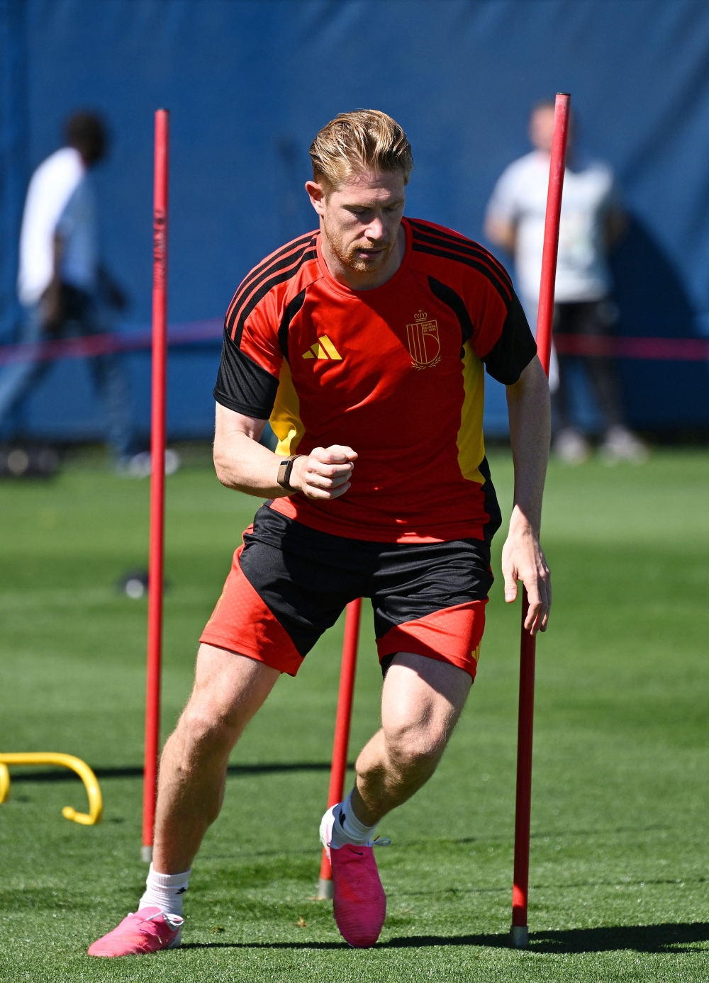 Belgium's Bruyne during training. — Reuters