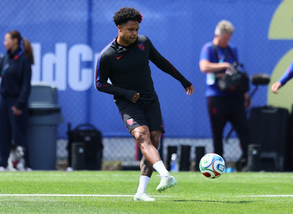  
McKennie of the U.S. during training. — Reuters