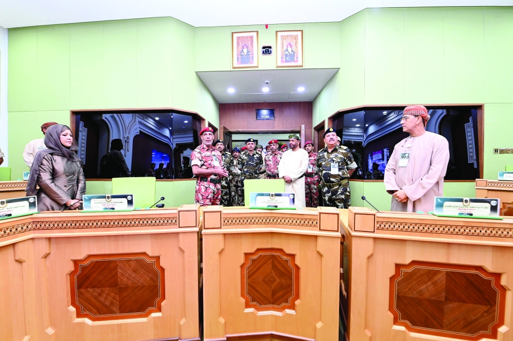 The exercise was held under the auspices of Lt Gen Said bin Ali al Hilali, Head of the Internal Security Service.