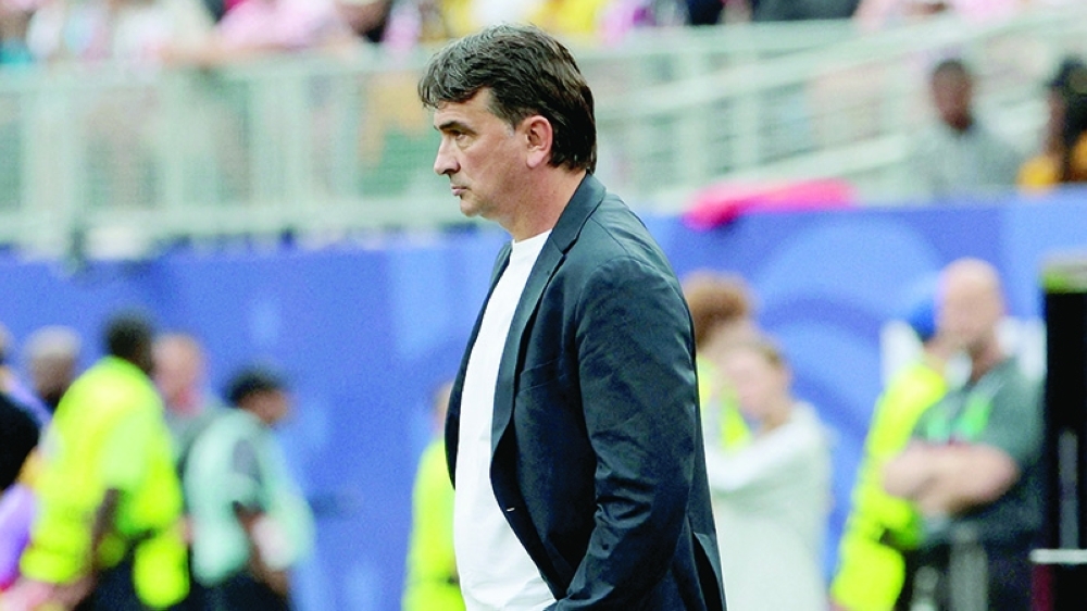 Croatia coach Zlatko Dalic during the match. — Reuters