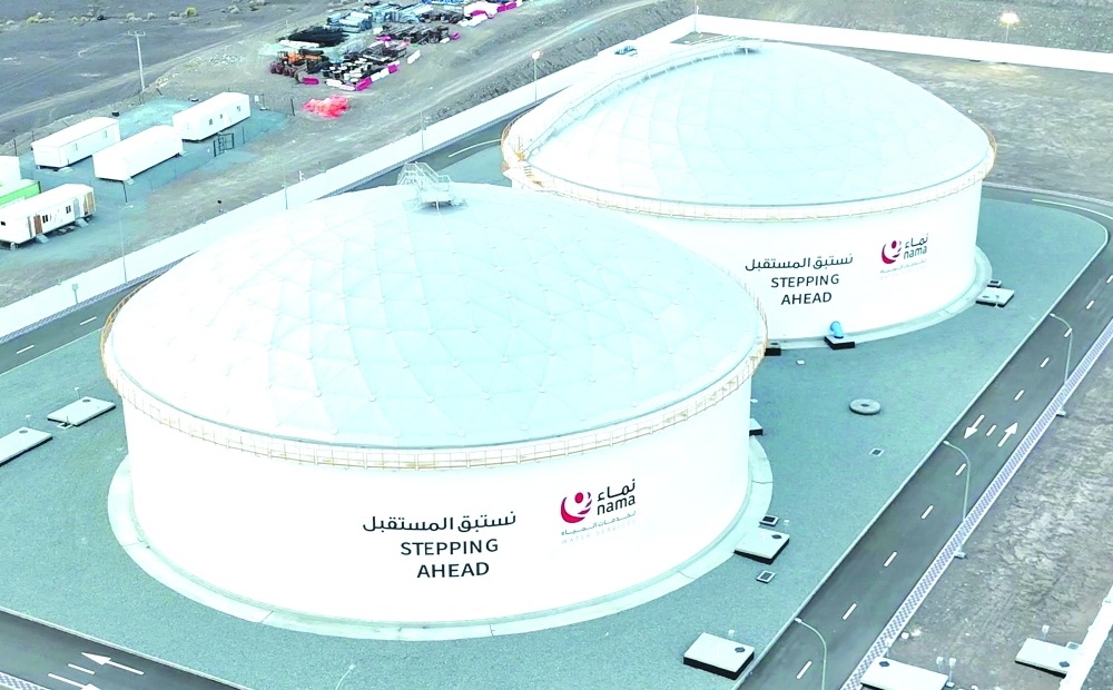 The system comprises 17 reservoirs with a combined storage capacity of 265,000 cubic metres, located in the wilayats of Al Qabil, Ibra and Al Mudhaibi.