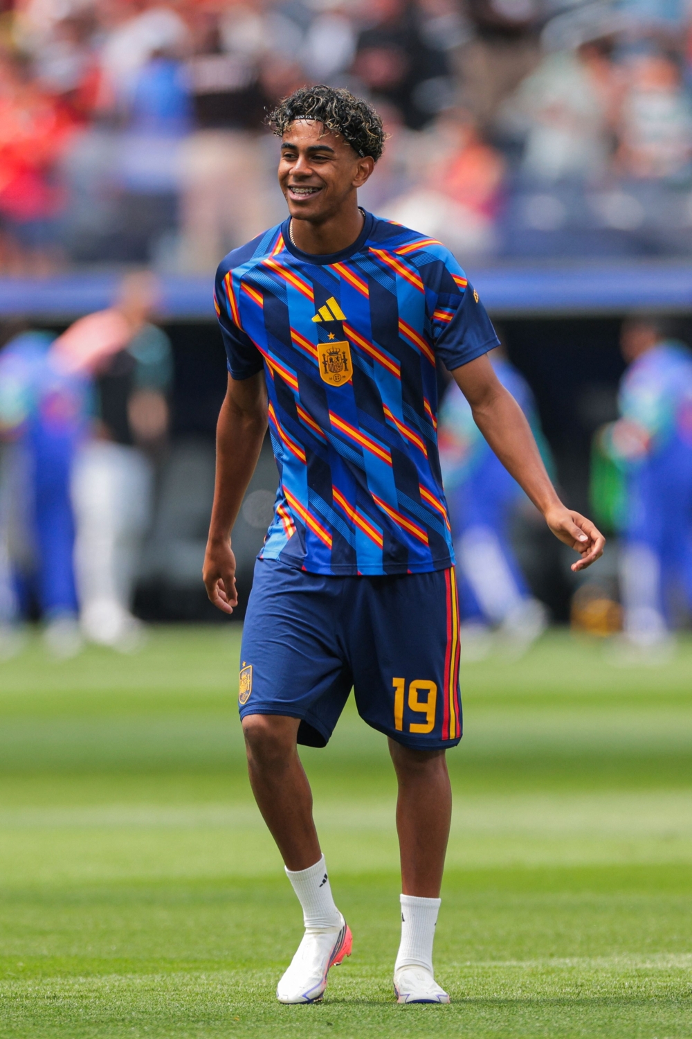 Spain's forward #19 Lamine Yamal . — AFP