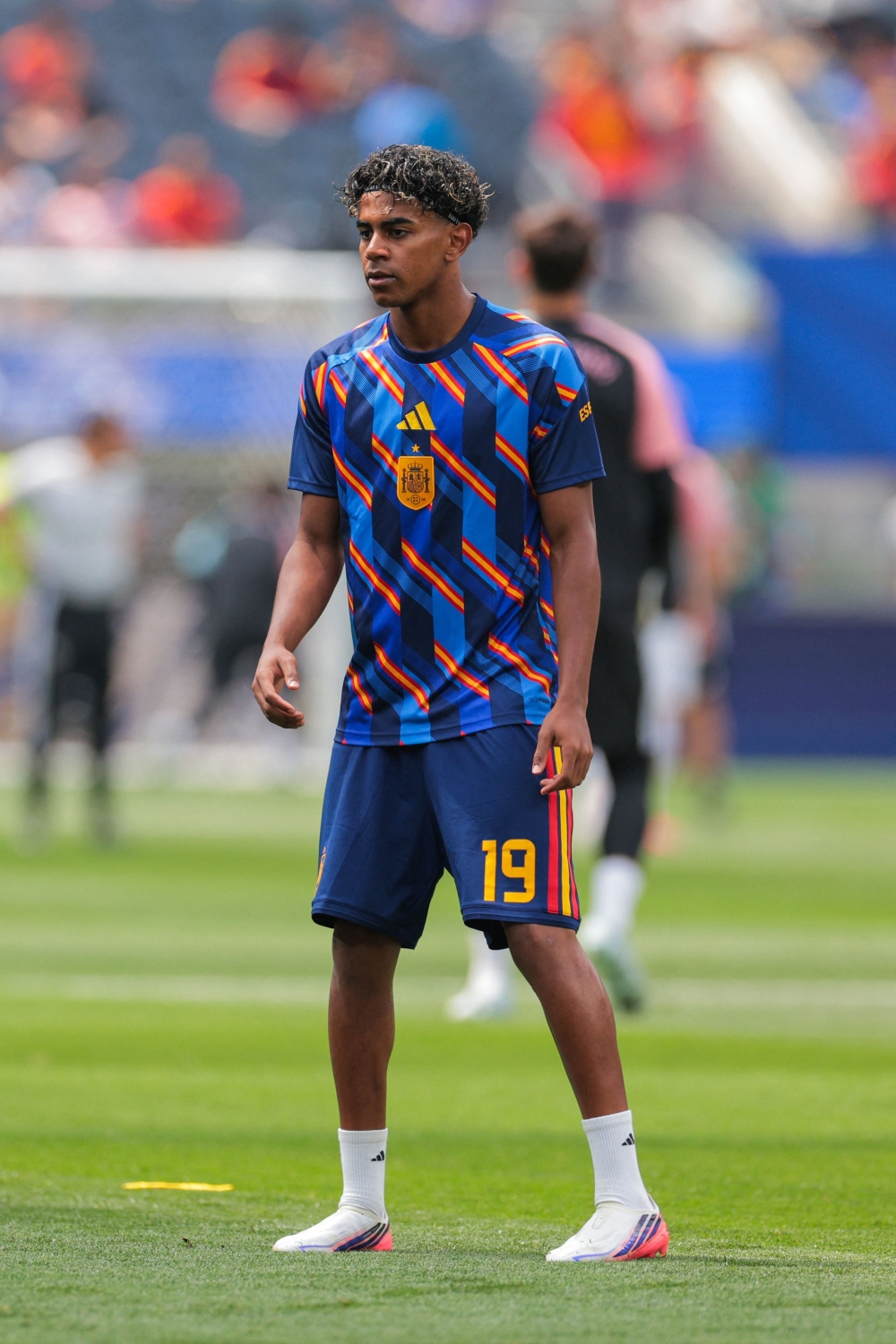 Spain's forward #19 Lamine Yamal. — AFP