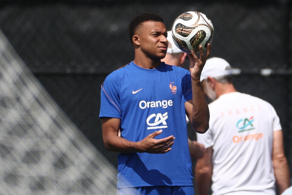   France's forward #10 Kylian Mbappe . — AFP 
