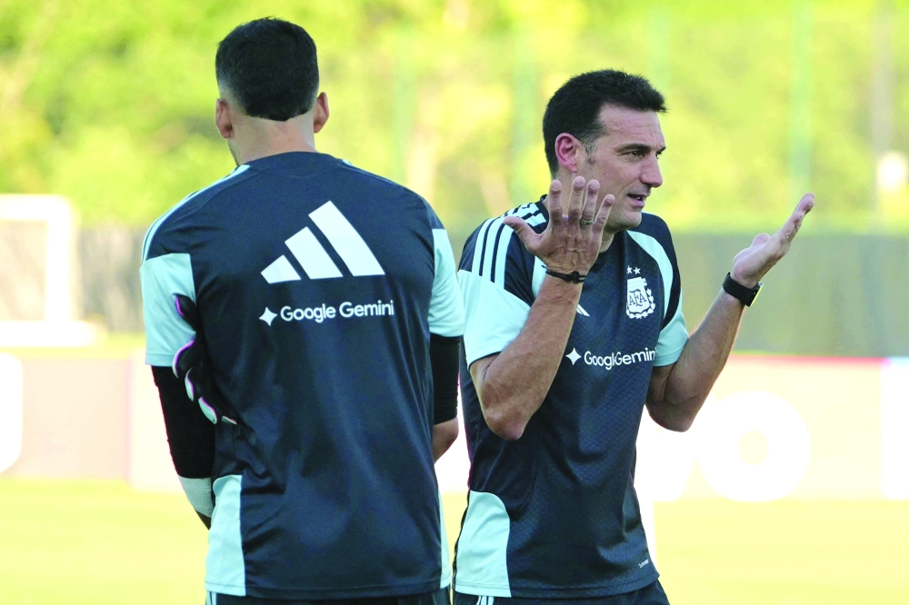 Argentina's head coach Lionel Scaloni. — AFP  