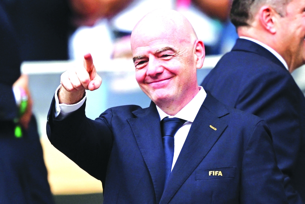 FIFA President Gianni Infantino. — Reuters