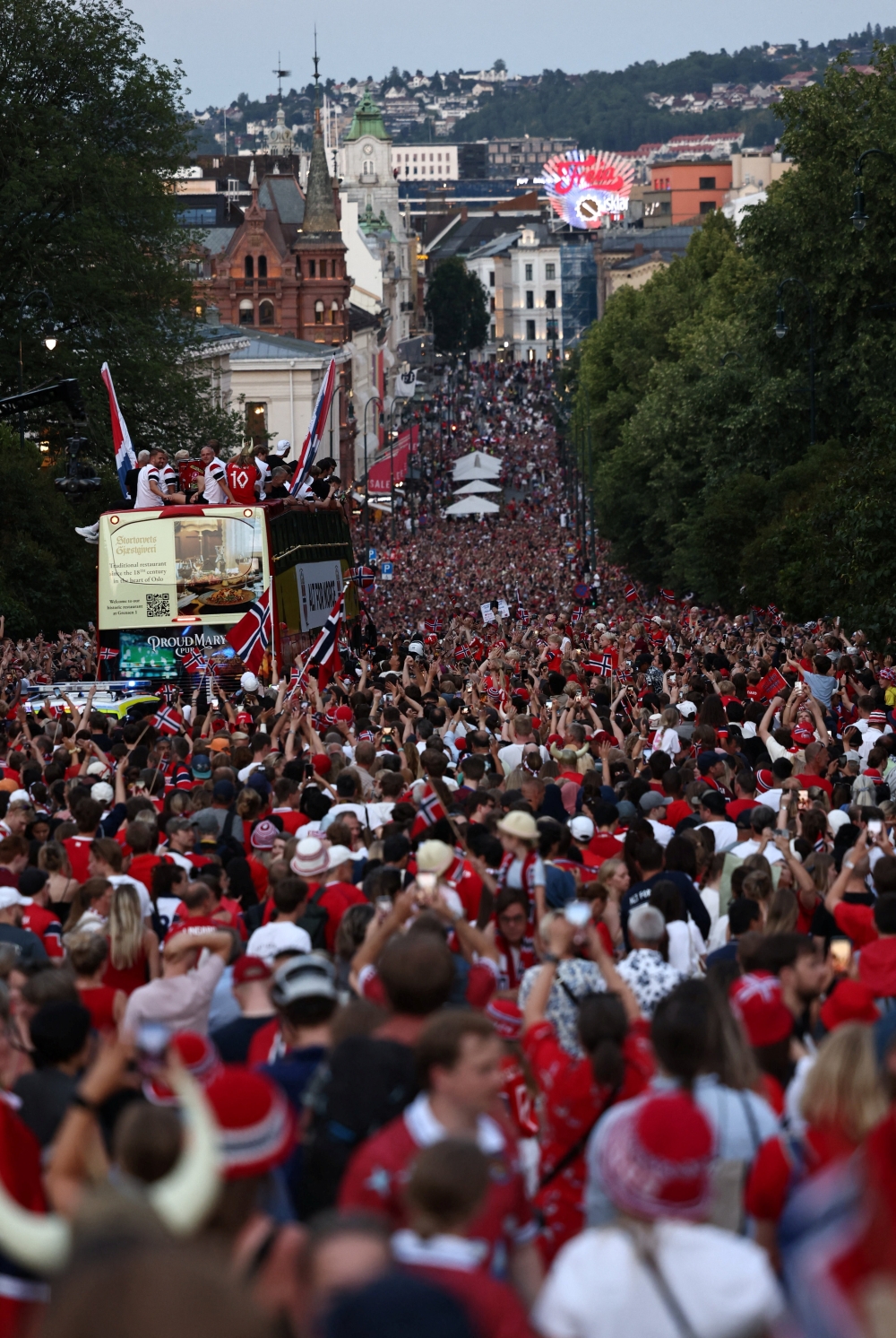  Norway celebrates its World Cup heroes in Oslo. — Reuters