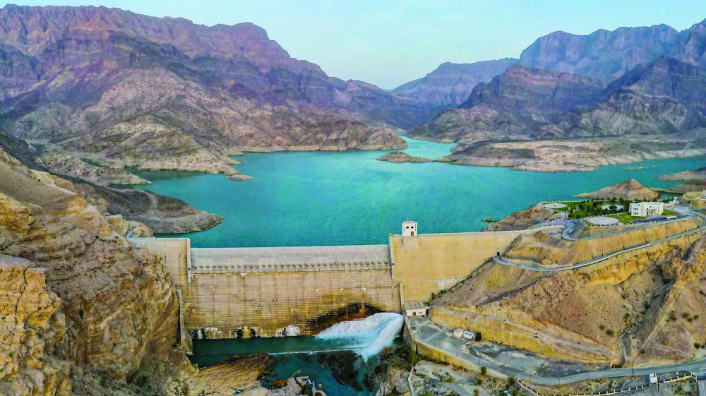 Splendid view of Wadi Dayqah Dam.  — Ghaith al Battashi