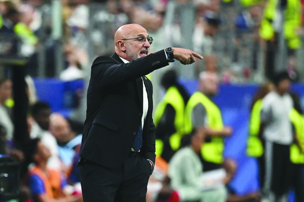 Spain's head coach Luis de la Fuente. — AFP
