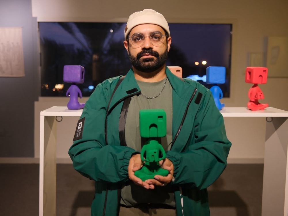  34-year-old multidisciplinary artist Mohammed al Attar