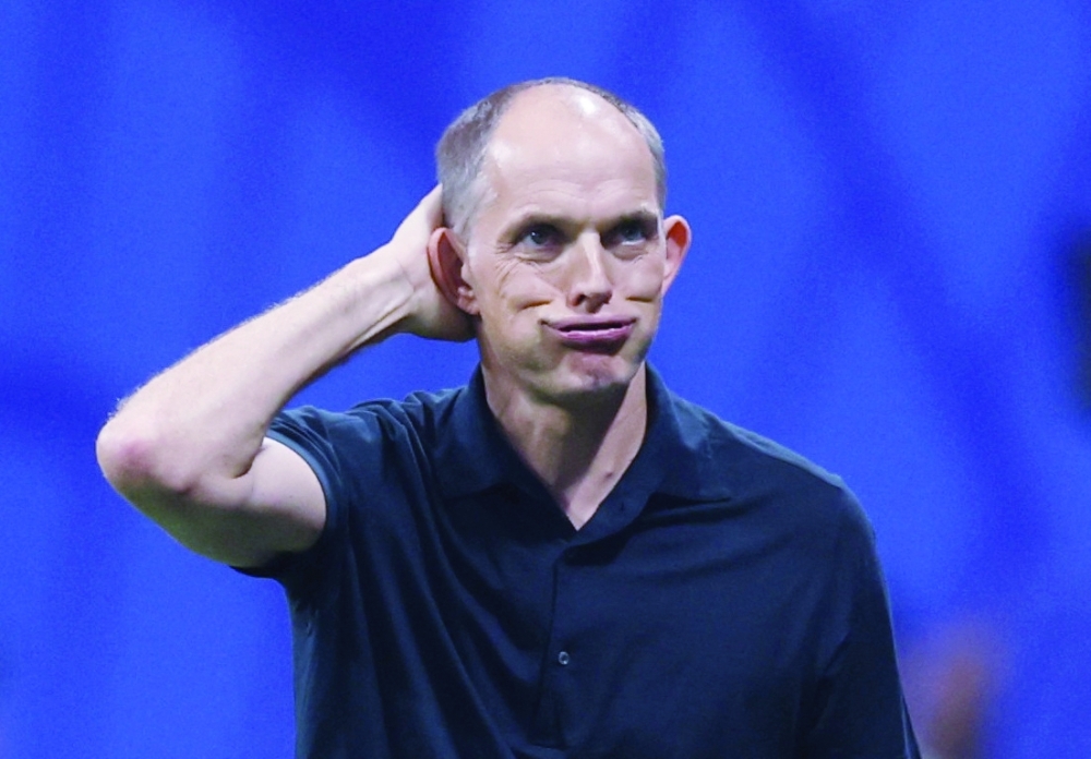  
England manager Tuchel reacts. — Reuters