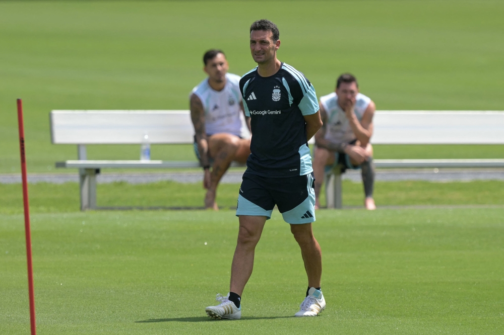 Argentina's head coach Lionel Scaloni 