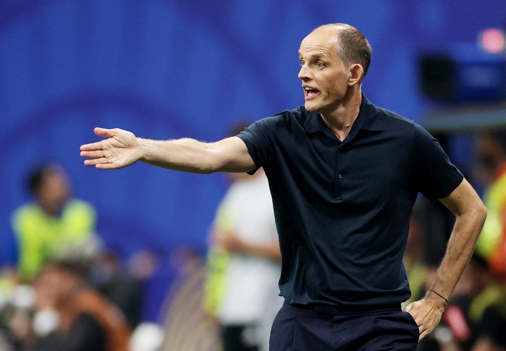 
England manager Thomas Tuchel reacts.— REUTERS
