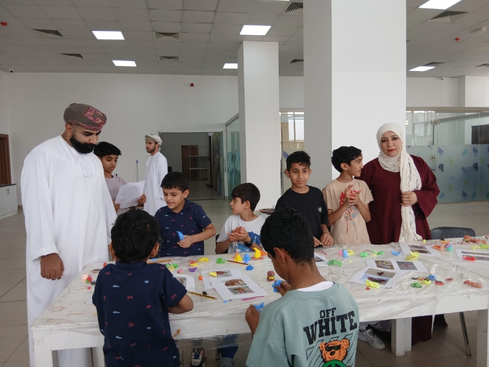 The programme encouraged children to explore their creativity through hands-on learning.