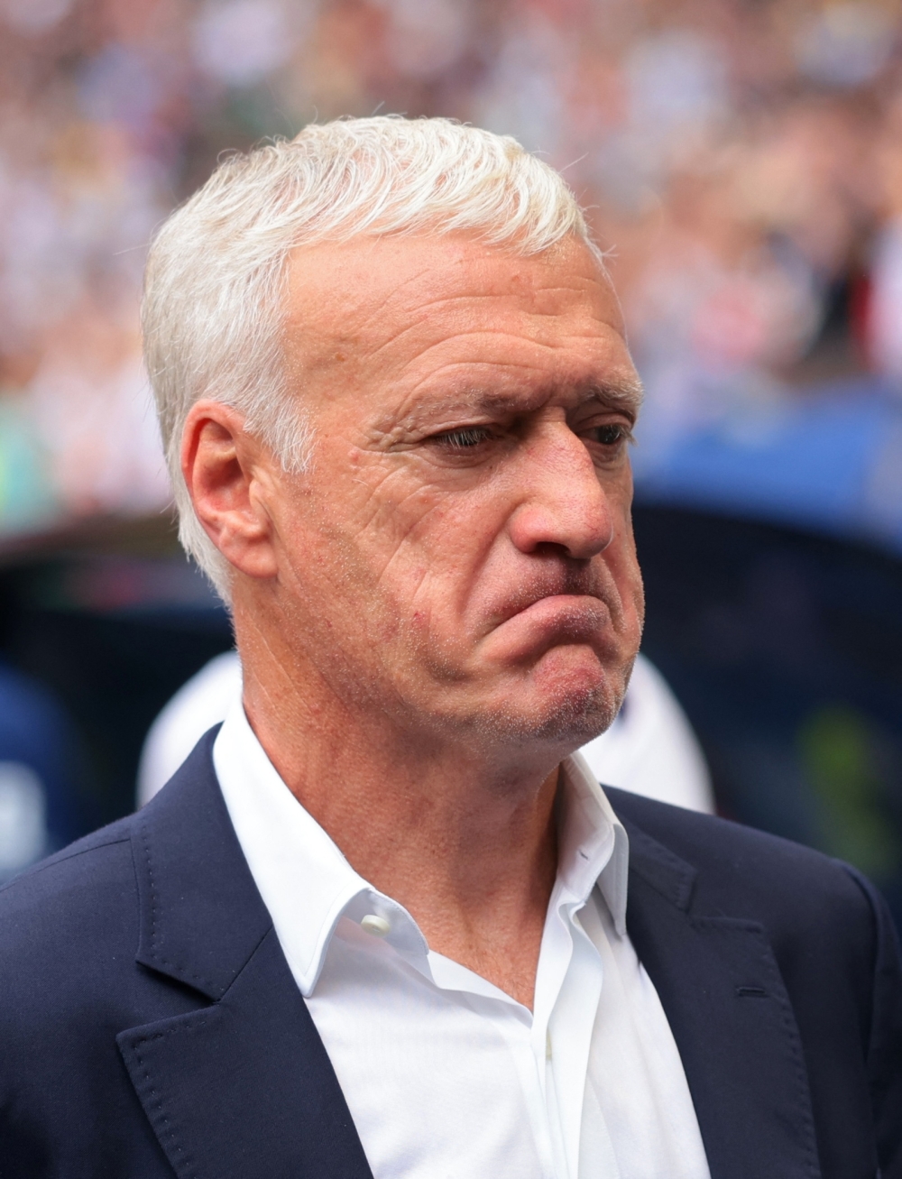  
France coach Didier Deschamps before the match  