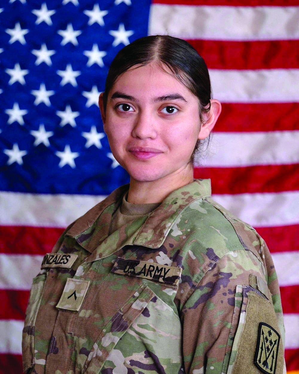 Pvt Isabella Gonzales, killed in action in an Iranian attack on Muwaffaq Salti Air Base, Jordan, in this image taken at a location given as Germany, released on Monday. - Reuters