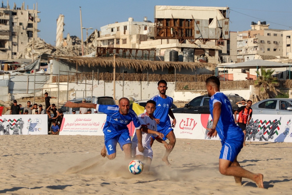 PALESTINIANISRAEL-CONFLICT-GAZA-SPORT-FBL