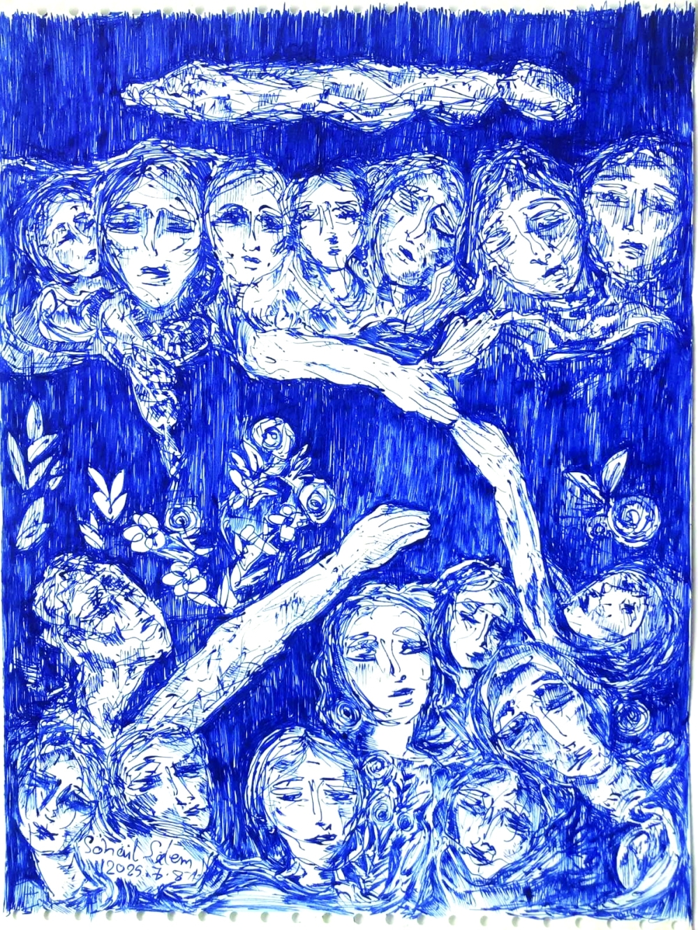 For Palestinian artist Sohail Salem, the war transformed both his practice and the conditions under which it was created.