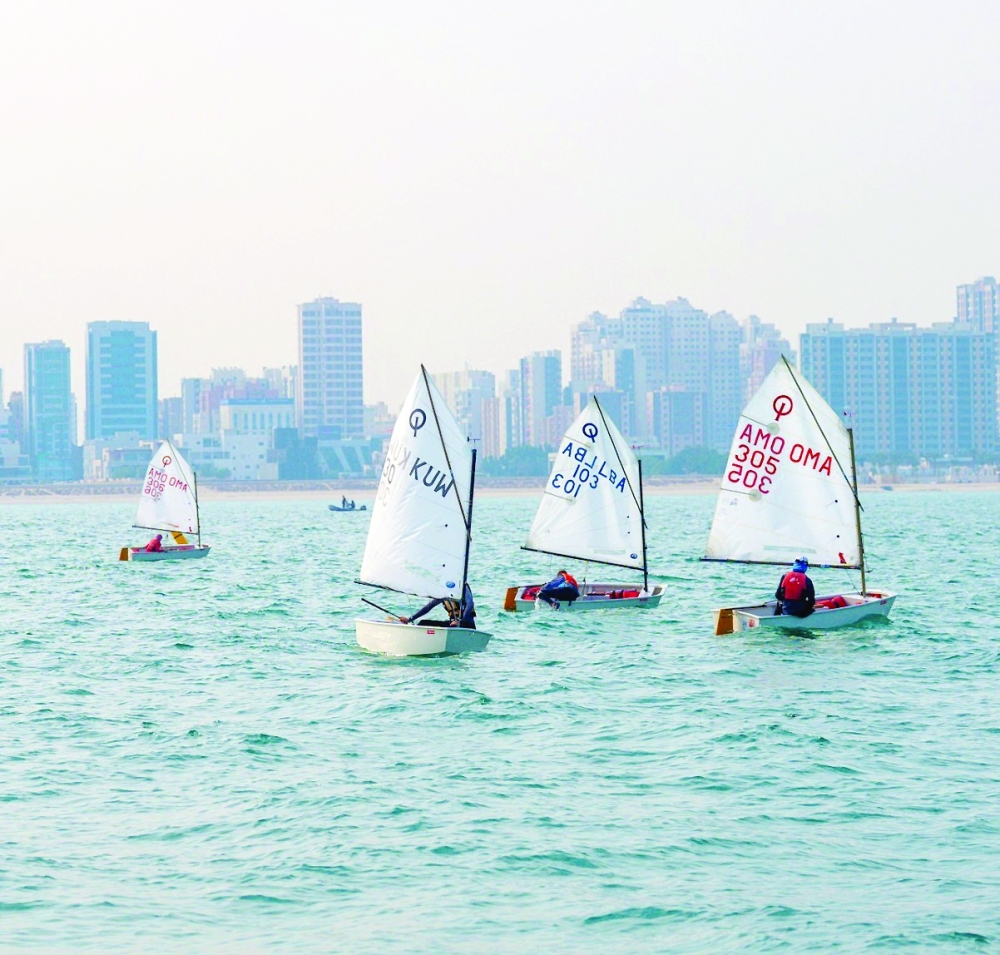 Oman's female sailors during the previous edition   