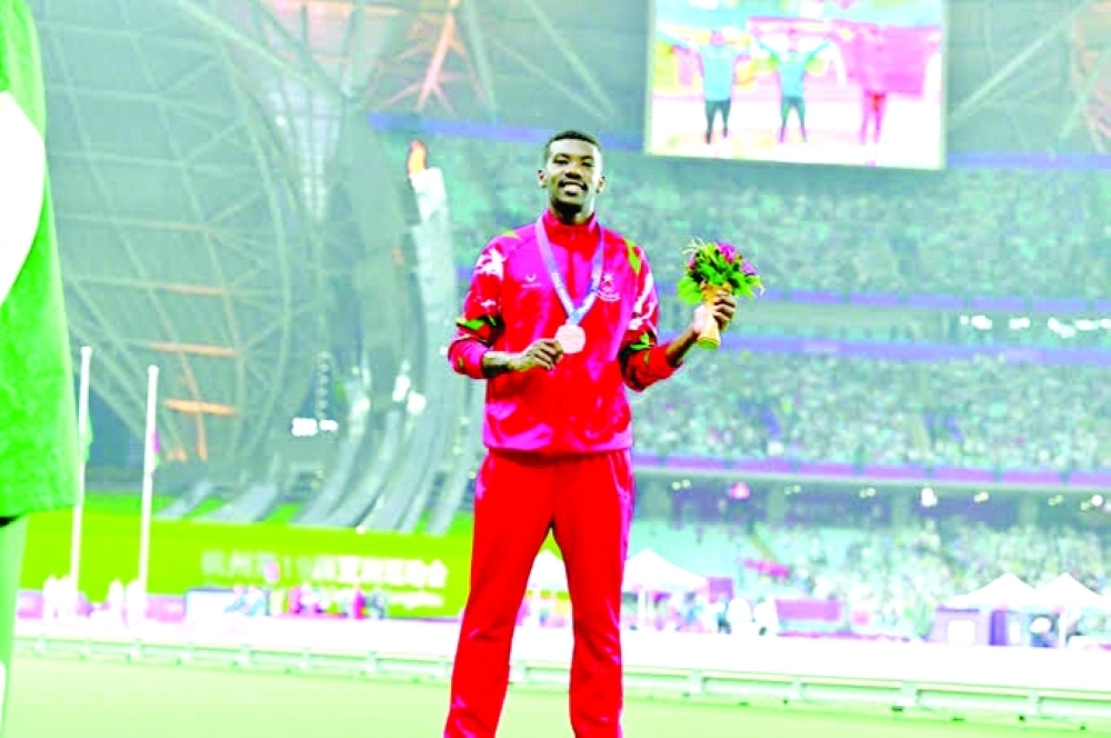 Omani athlete Hussain al Farsi