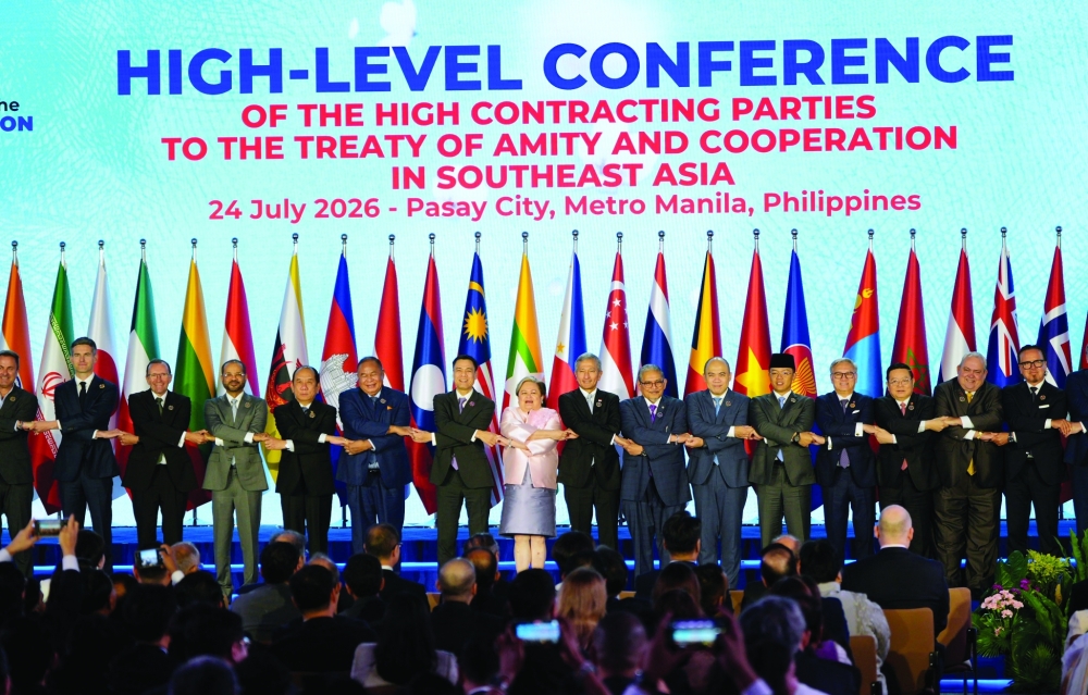Ministers at the meeting in Manila, Philippines, on Friday.