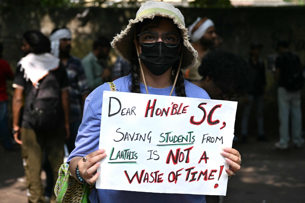 INDIAPOLITICS-EDUCATION-PROTEST