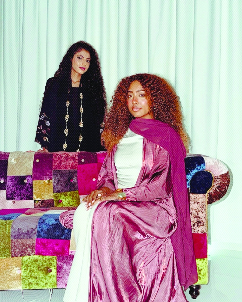 Young entrepreneurs Nadeen al Towaiya and Tasneem al Balushi, founders of Tchiikago, Oman’s first Omani-owned walk-in thrift store.
