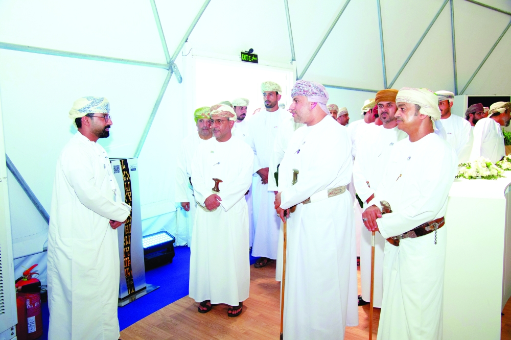 HH Sayyid Marwan bin Turki al Said, Governor of Dhofar, opened the Energy and Minerals Exhibition.