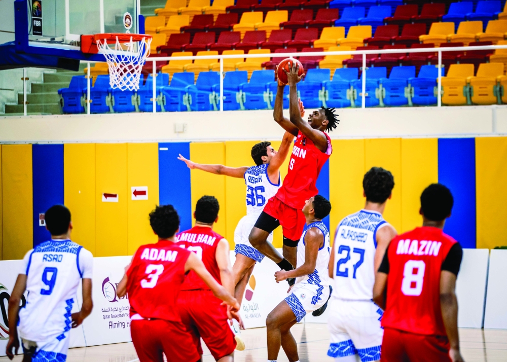 Mishal Qafqaf led Oman with 17 points and 13 rebounds.