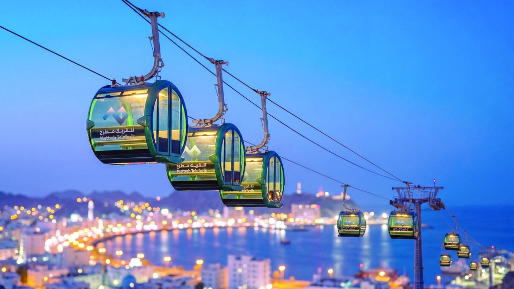 The Muttrah Teleferik is Oman's first-ever cable car project.