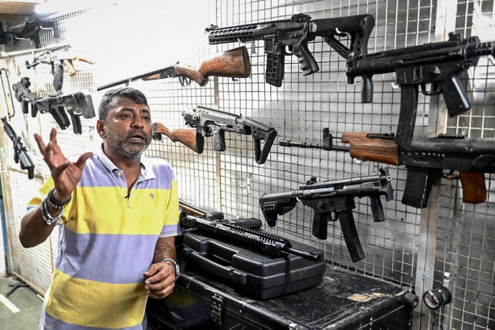 As a child, Vishal Tyagi spent his days surrounded by guns and explosives on movie sets. — AFP