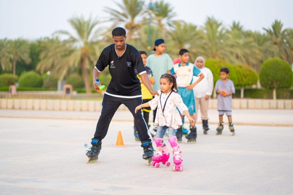 Young skaters join the summer training programme.