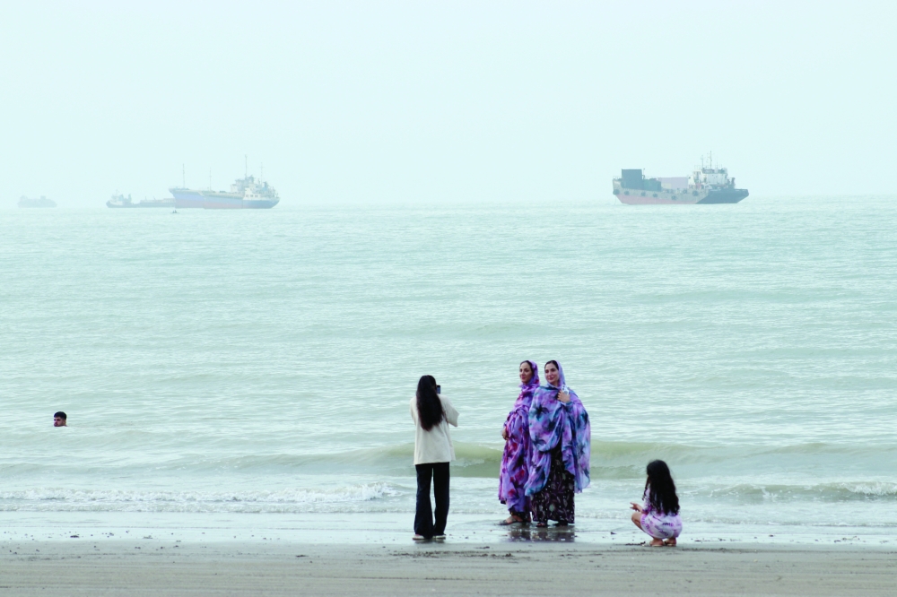 Vessels in the Strait of Hormuz near the beach of Bandar Abbas, Iran. — Reuters